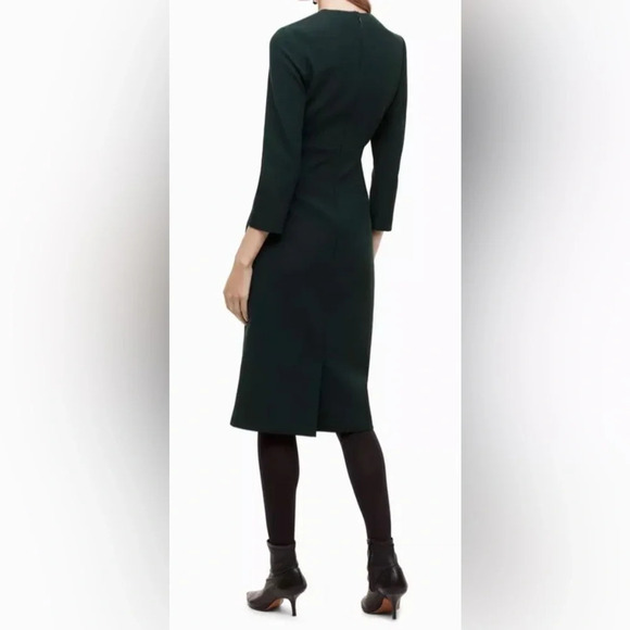 Babaton by Aritzia Masu Deep Plunge V Classic Black Midi Dress - Picture 4 of 16